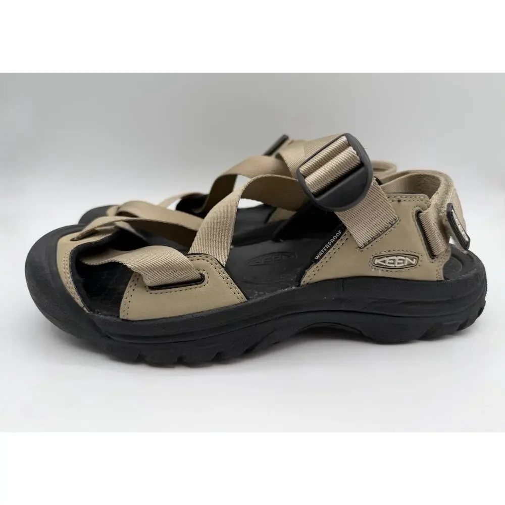 Keen Zerraport II Tan & Black Waterproof Sandal Men’s Size 9.5 Trail Hiking Lake